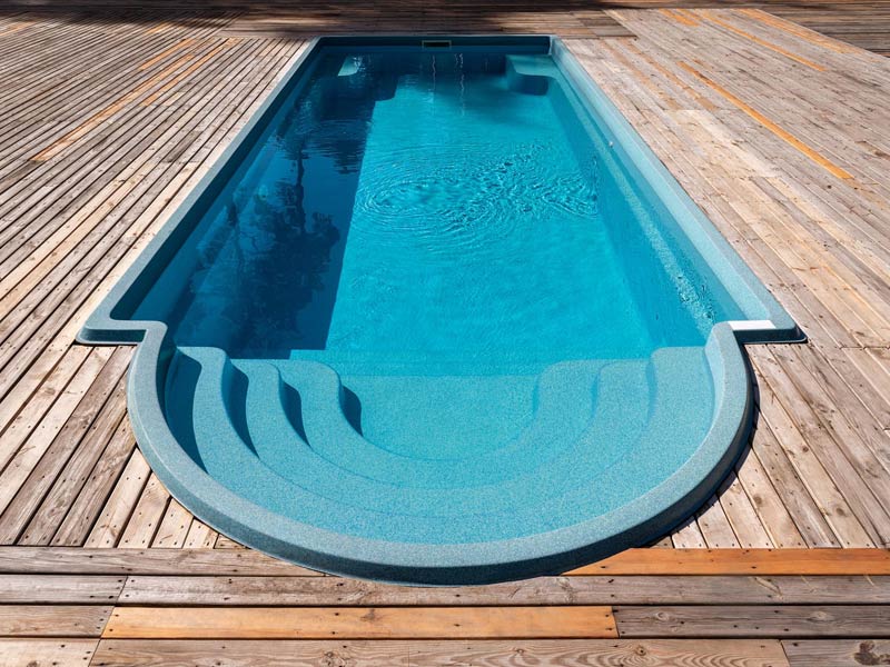 Solicitud de presupuesto para la construcción de piscina prefabricada de fibra de vidrio y resina de poliéster