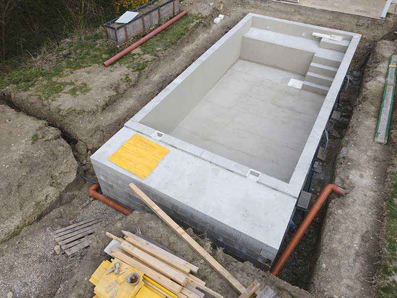 Comparador para la Construcción de piscinas