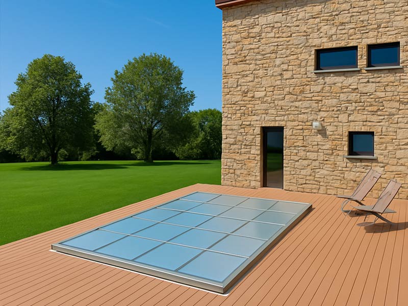 Instalación de cubiertas planas para piscinas - Piscinator Instalación de cubiertas planas para piscinas