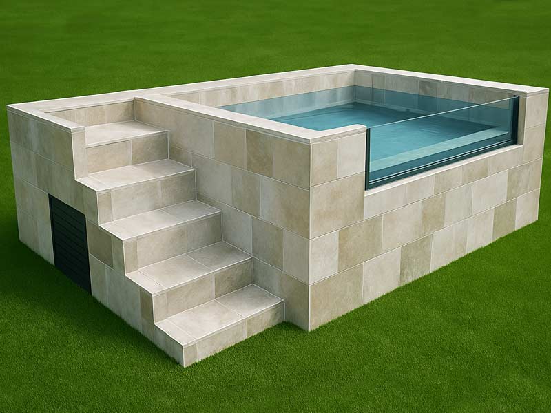 Instalación de piscinas de acero y lámina o liner reforzado de superficie sin obras - Piscinator Instalación de piscinas de acero y lámina o liner reforzado de superficie sin obras