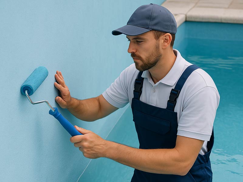 Pintado de piscinas para mantenimiento y reacondicionado de vaso - Piscinator Pintado de piscinas para mantenimiento y reacondicionado de vaso